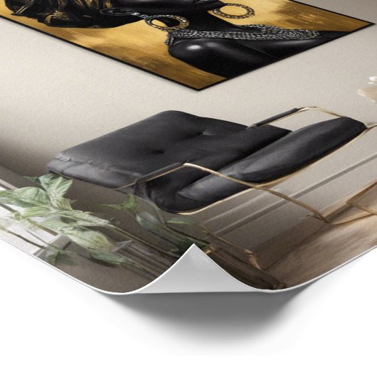 Urban Elegance Abstracte kunstwerken Poster (Hoek)