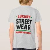 Urban Elegance: Luxury Street Wear Design Tri-Blend Shirt (Achterkant)