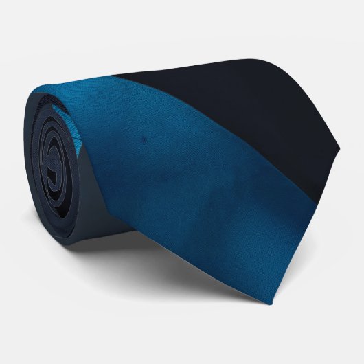 Urban Elegance - negro grafito, azul mediterráneo  Stropdas (Opgerold)