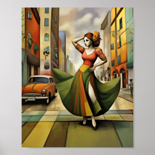 Urban Elegance Print, Waarde Poster Papier (mat)