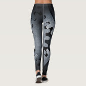Urban Elegance Retro Flair - Steampunk Gear Wheel Leggings (Achterkant)