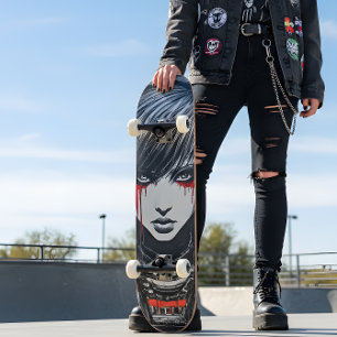Urban Emo Cyberpunk Meisje Anime Skateboard Deck