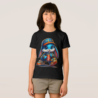 Urban Energy Bunny – Schattigee Cartoon Kinder Tri-Blend Shirt