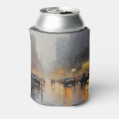 Urban Evening Rain Scene Blikjeskoeler (Blikje Achterkant)