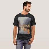 Urban Evening Rain Scene T-shirt (Voorkant volledig)