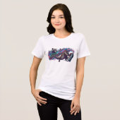 Urban Evolution Neon Wasbeer Graffiti Spuitbus Gr Tri-Blend Shirt (Voorkant volledig)