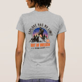 Urban Explorer | Dames Slim Fit (Grijs) T-shirt (Achterkant)