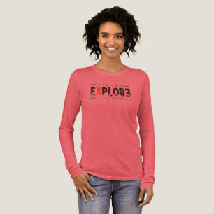 Urban Explorer (Lichte modus)   Dames Lange Mouwen Tri-Blend Shirt