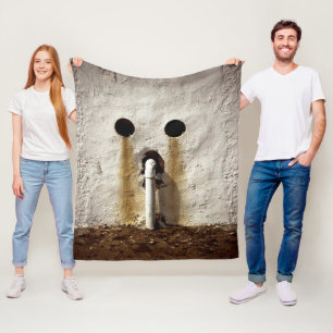 Urban Exposed Water Pipe Foto Fleece Deken