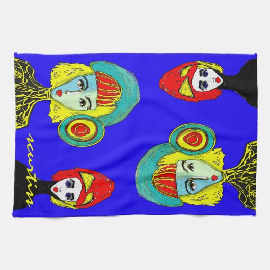 Urban Faces Kitchen Towel Theedoek (Horizontaal)