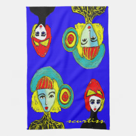 Urban Faces Kitchen Towel Theedoek