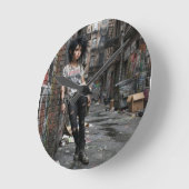 Urban Fantasy Coole Meisje Ronde Klok (Hoek)