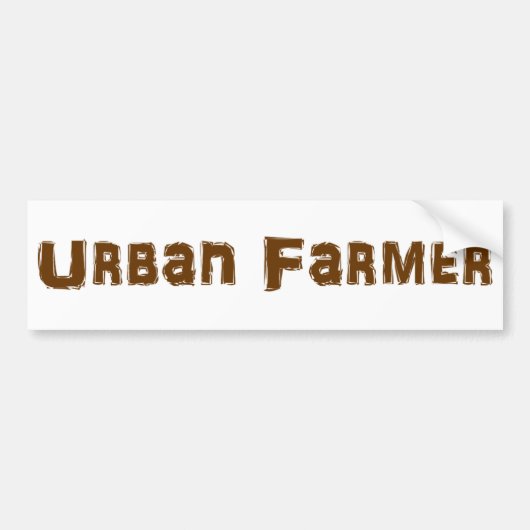 Urban Farmer Bumpersticker (Voorkant)