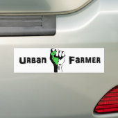 Urban Farmer Fist in Air Bumpersticker (Op auto)