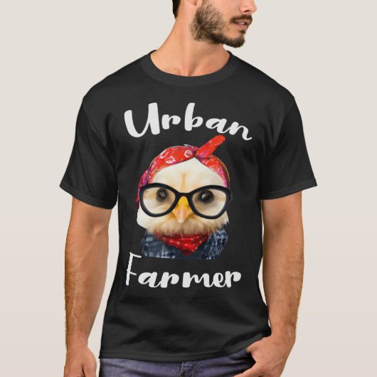 Urban Farmer for Urban Farming with Homestead Gard T-shirt (Voorkant)