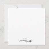 Urban Feather Bruiloft uitnodigen Kaart (Achterkant)