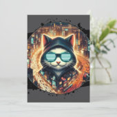 Urban Feline Guardian Kaart (Staand voorkant)