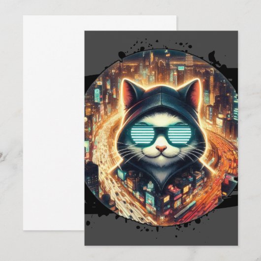 Urban Feline Guardian Kaart (Voorkant / Achterkant)