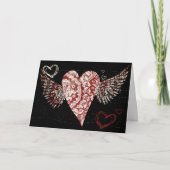 Urban Fleur Winged Heart Kaart (Voorkant)