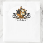 Urban Flourish Engels Bulldog Sticker (Tas)