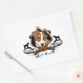 Urban Flourish Jack Russell Sticker (Envelop)