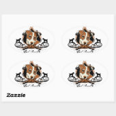 Urban Flourish Jack Russell Sticker (Vel)