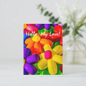 Urban Flowers Briefkaart (Staand voorkant)