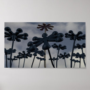 Urban Flowers Poster