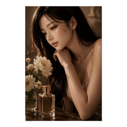 URBAN FLUID ELEGANCE — Blooming Grace Poster (Voorkant)