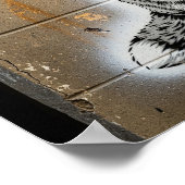 Urban Fox Stencil Poster (Hoek)