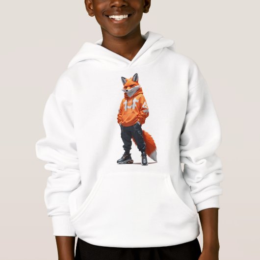 Urban Fox Vibes - futuristisch streetwear design (Voorkant)