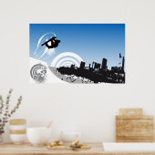 Urban Freestyle Snowboarding Poster (Keuken)
