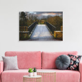 Urban Frosty Footbridge, Bradford Canvas Afdruk (Insitu (Woonkamer))