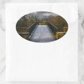 Urban Frosty Footbridge, Bradford Ovale Sticker (Tas)