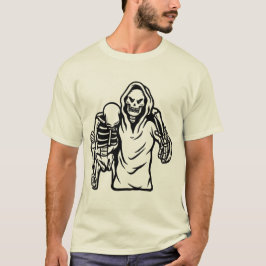 Urban Funny Streetwear Two Skeleton Friendship Tee T-shirt