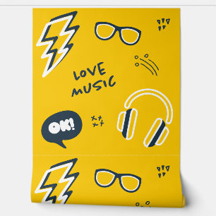 Urban Gamer, hou van muziek Behang