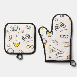 Urban Gamer Ovenwant & Pannenlap Set