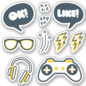 Urban Gamer Stickers (Voorkant)