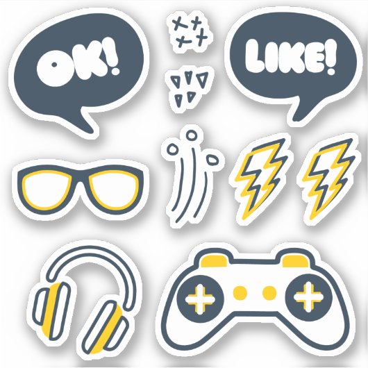 Urban Gamer Stickers (Voorkant)