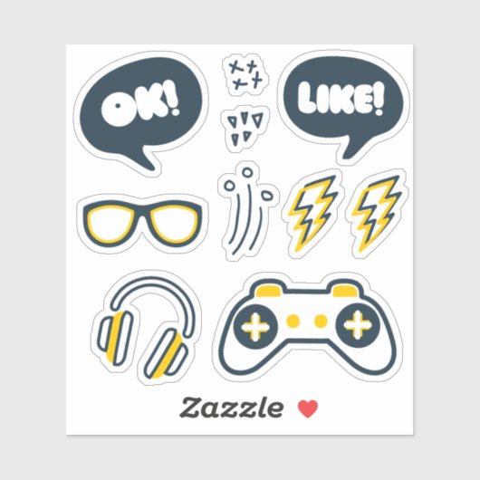 Urban Gamer Stickers (Vel)