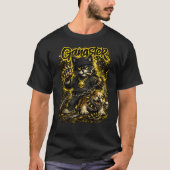 Urban Gangster Cat Street Art T-Shirt (Voorkant)