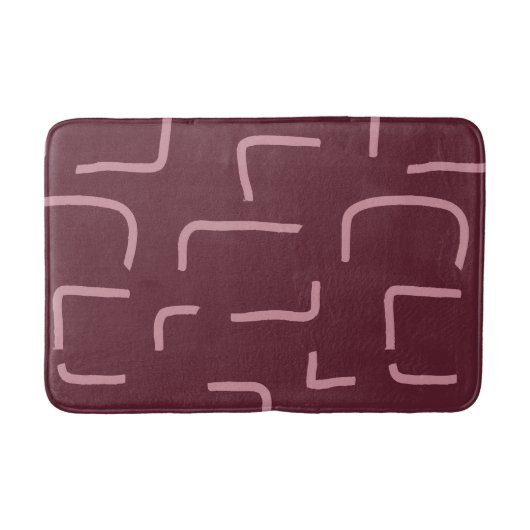 Urban Geo | Blush Muted | Blender Patroon Badmat (Voorkant)