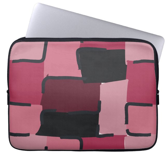 Urban Geo | Blush Muted | Hero Pattern Laptop Sleeve (Voorkant)