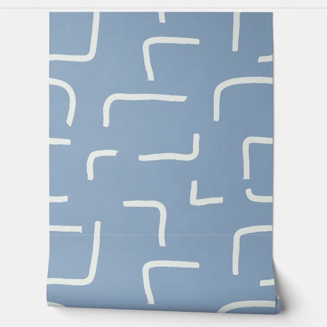 Urban Geo | Cobalt Cool | Blender All-Over Behang (Afrollen)