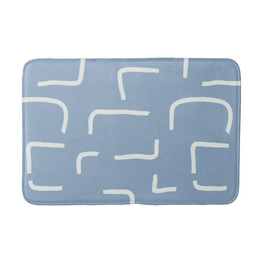 Urban Geo | Cobalt Cool | Blender Patroon Badmat (Voorkant)