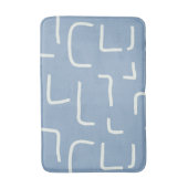 Urban Geo | Cobalt Cool | Blender Patroon Badmat (Voorkant Verticaal)