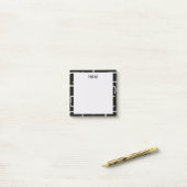 Urban Geo | Onyx Neutraal | Blender Patroon Post-it® Notes (Op bureau)