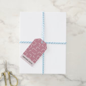 Urban Geo | Stof Roze | Blender Patroon Cadeaulabel (Met Touw)
