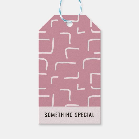 Urban Geo | Stof Roze | Blender Patroon Cadeaulabel (Voorkant)