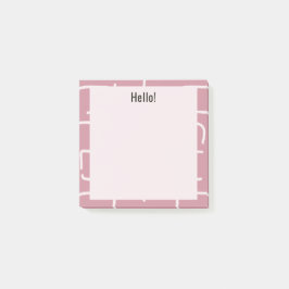 Urban Geo | Stof Roze | Blender Patroon Post-it® Notes